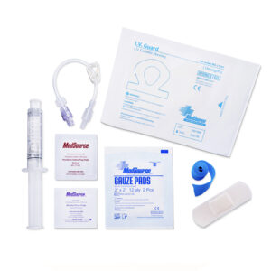 IV Start Kit, with IV Guard, 8” Extension, Pre-Filled 10cc Syringe,