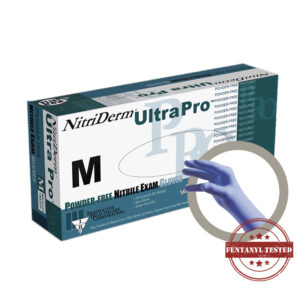 Gloves, Nitriderm Ultra Pro, Cobalt Blue, 5.1 MIL, Powder-free Nitrile,