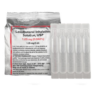Levalbuterol Inhalation Solution, 1.25mg/3mL, 3mL Vial,