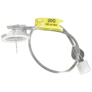 Infusion Set, Huber, Surecan Safety II, 0.8 Needle, 7.5 Tubing, without Port,