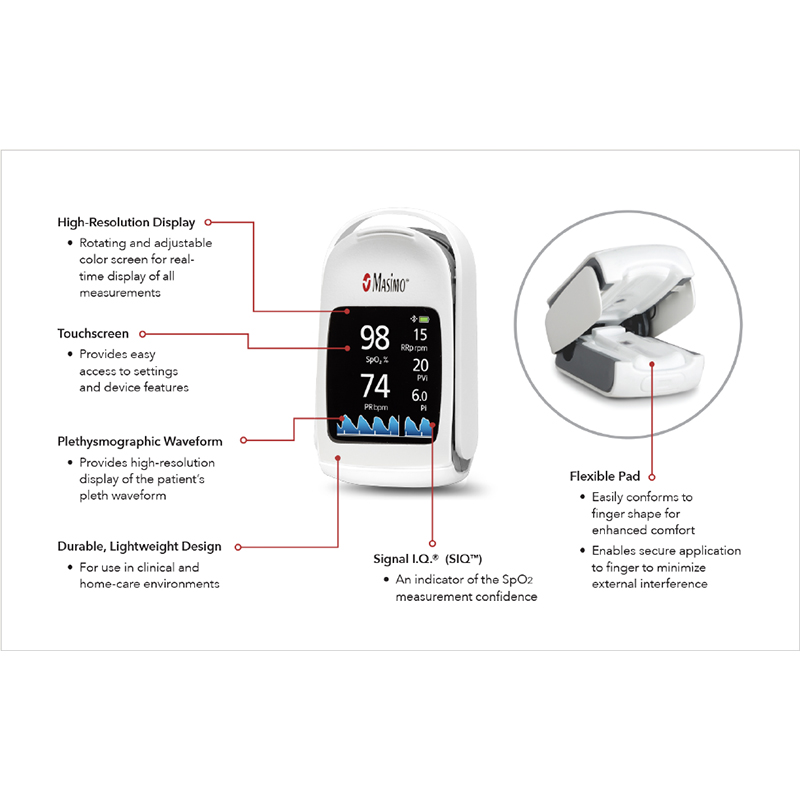 Pulse Oximeter, Masimo, MightyStat RX Touchscreen, Pulse Oximeter, Masimo, MightyStat RX Touchscreen,
