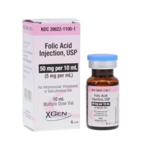 Folic Acid Injection, MDV, 5mg/mL 10mL, Folic Acid Injection, MDV, 5mg/mL 10mL,