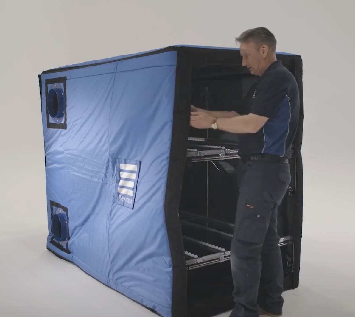 Flexmont Rapid Deployment Mortuary System - AirCool Unit- Bariatric Inside