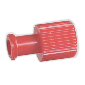 Luer Cap, Red Cap with Male and Female End,
