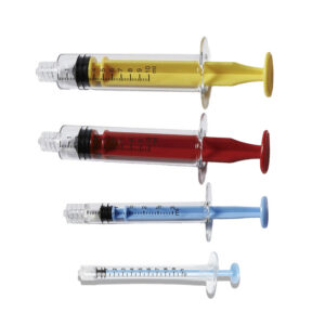 Syringe, Luer Lock, Colored Medication, Syringe, Luer Lock, Colored Medication,