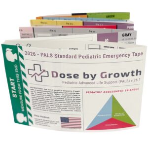 Pediatric Dosing Tape, Dose by Growth PALS Pediatric Emergency Tape,