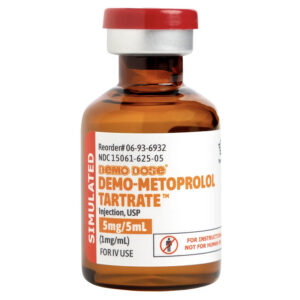 Demo Dose, Metoprolol Tartrate Injection, 1mg/mL, 5mL,